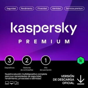 ANTIVIRUS KASPERSKY PREMIUM 1YEAR 3L PC/MAC/ANDROID/IOS L.ELECTRONICA