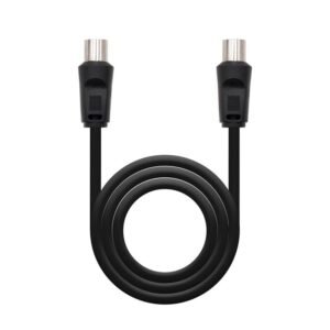 CABLE ANTENA TV 75 OHM M-H 1.8 M NANOCABLE BLACK