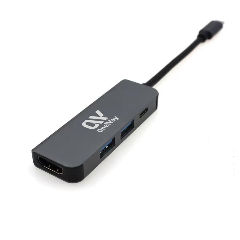 dock-hub-usb-c-4-en-1-hdmi-4k2-usb-30tipo-c-black