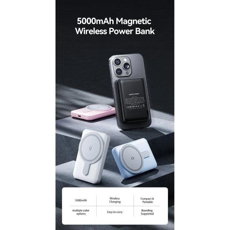 powerbank-vention-5000mah-20w-wireless-smartphone-magnetic-rose-1