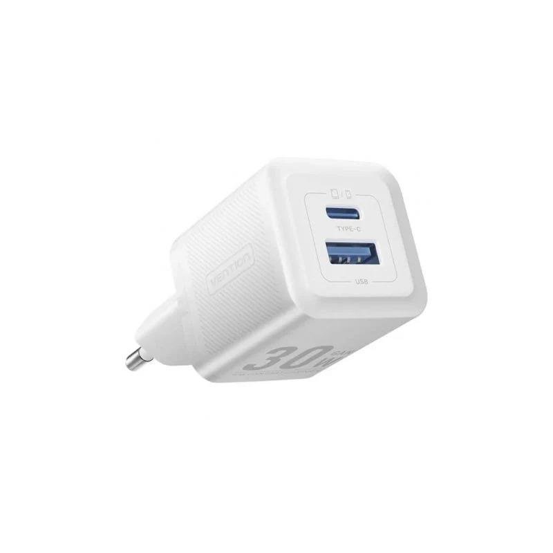 cargador-de-pared-vention-gan-usb-c-usb-a-30w-white