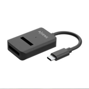 ADAPTADOR DOCK AISENS USB-C 3.1 - M.2 SATA/NVME BLACK