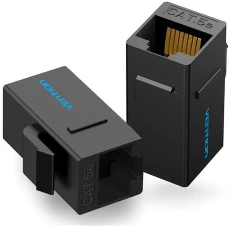 adaptador-vention-rj45-cat5e-utp-hembra-hembra-black