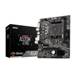 PLACA BASE MSI A520M-A PRO AMD AM4 DVI + HDMI