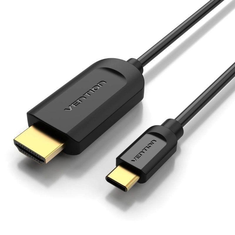 cable-conversor-hdmi-14-4k-vention-usbcm-hdmim-2m-black