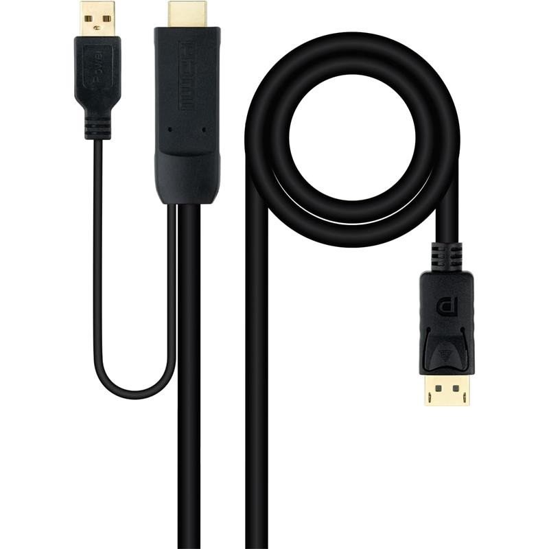 cable-conversor-nanocable-hdmi-a-displayport-18m-black