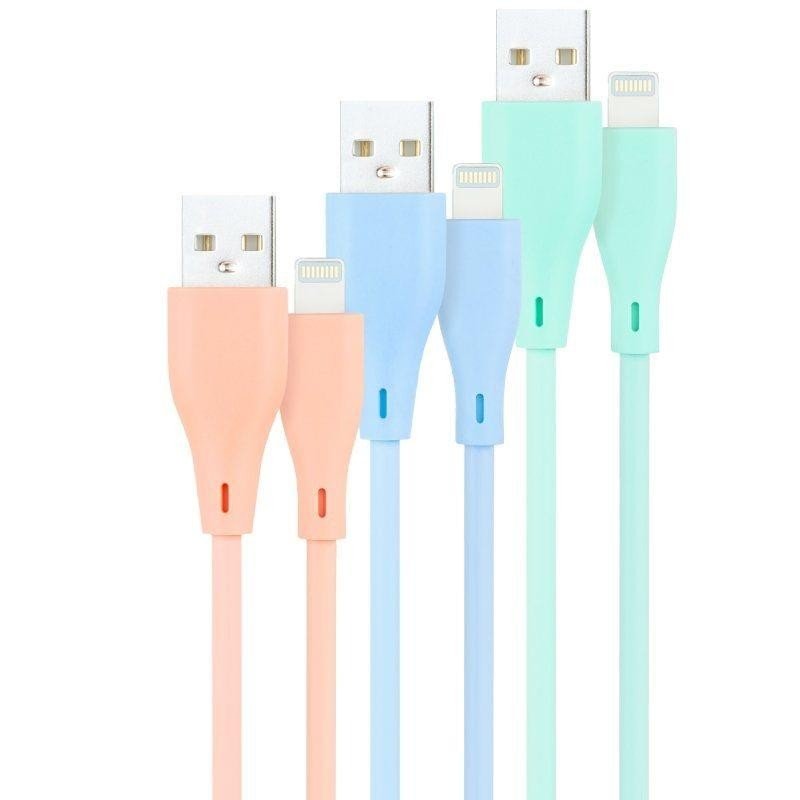 cable-lightning-a-usb-20-nanocable-am-1m-3ud-blue-pink-green-liso