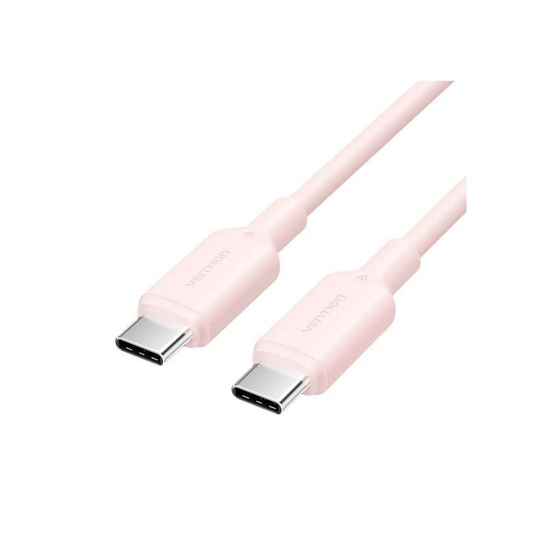 cable-usbc-20-vention-tipo-usbcm-usbcm-3a-1m-rose