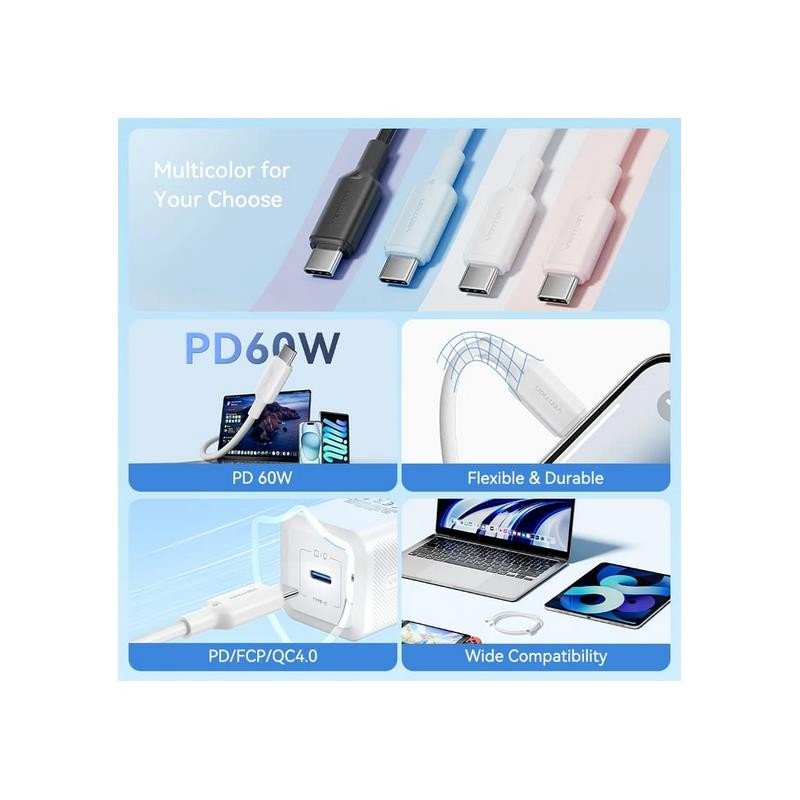 cable-usbc-20-vention-tipo-usbcm-usbcm-3a-2m-blue-1