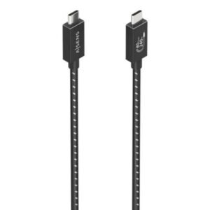 CABLE USB-C 4.0 AISENS TIPO USB-C/M - USB-C/M 50CM 240W 40GBPS BLACK
