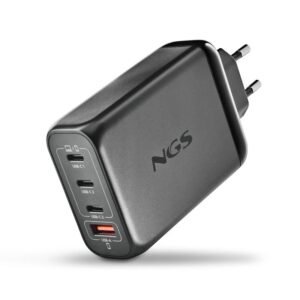 CARGADOR DE PORTATIL NGS BUD GAN 3XUSB-C/USB-A 140W BLACK
