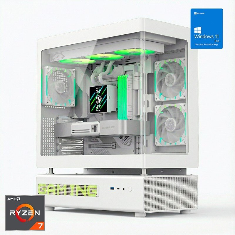 ordenador-gaming-n90-white-rgb-r7-9800x3d32gb-ddr5ssd2tb-nvmewifirliq1050ww11pro