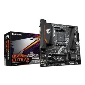 PLACA BASE GIGABYTE GA-B550M-AORUS ELITE AX AM4 MATX 4XDDR4 HDMI DVI