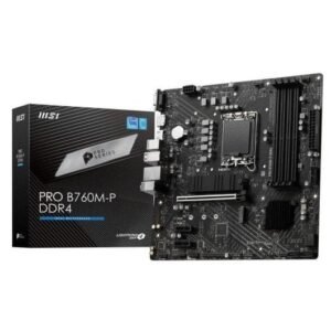 PLACA BASE MSI PRO B760M-P MATX 4XDDR5 VGA + HDMI + DP