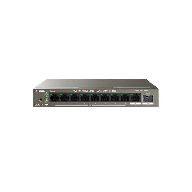 switch-ipcom-9-puertos-9ge-1sfp-poe-gestionable