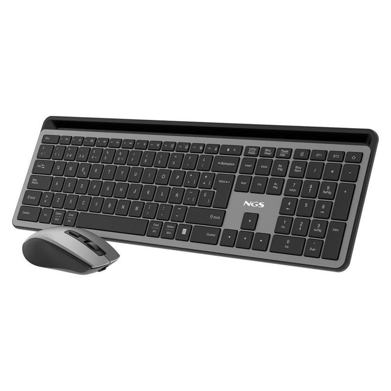 teclado-raton-ngs-eclipse-slim-silent-wireless-bt-multi-recargable-grey